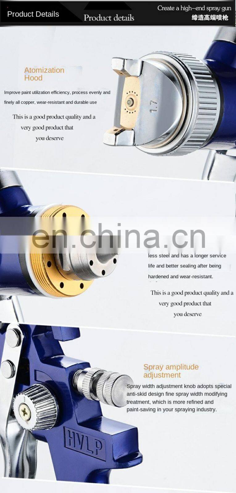 1.4mm/1.7mm/2.0mm Nozzle HVLP H827 Professional Mini Paint Spray Gun Airbrush For Painting Car Aerograph Pneumatic Gun