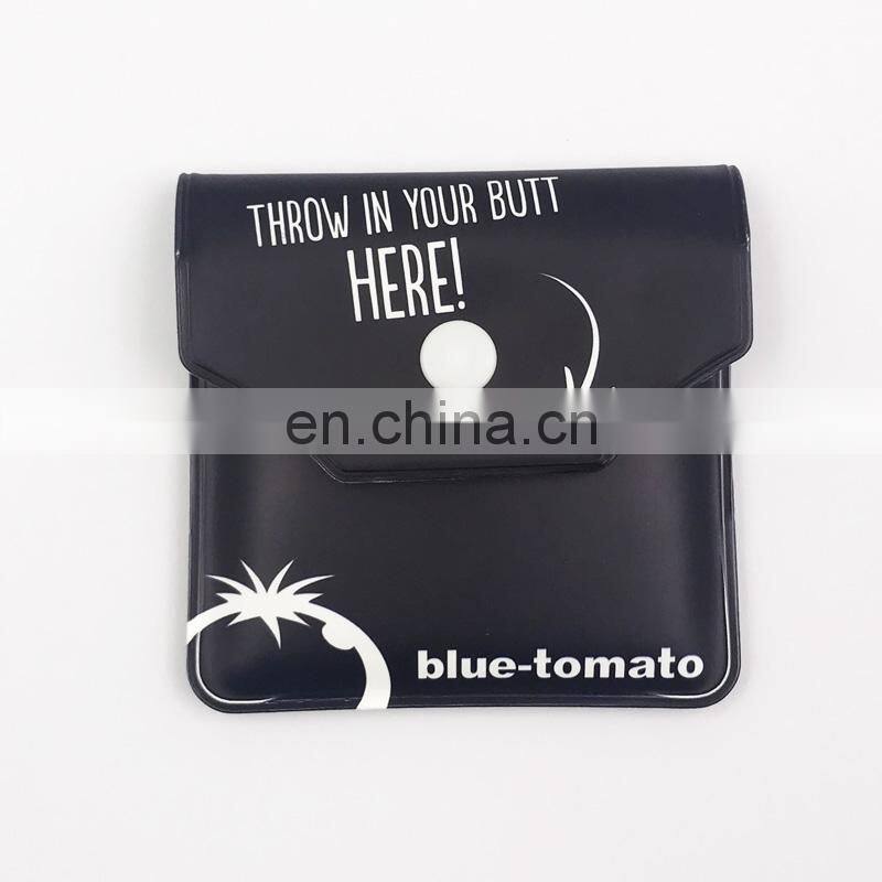 Custom Logo Mini Travel Carry Ash Bag Disposable Aluminium Foil EVA PVC Pockets Ashtray Pouch