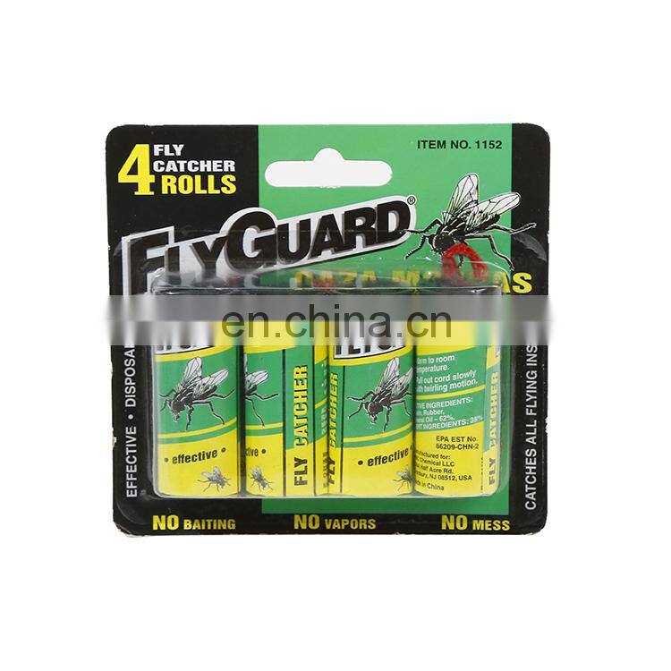 Hot Selling Hanging Pest Control Products,Flying Insects Catcher Sticky Fly Trap Ribbon