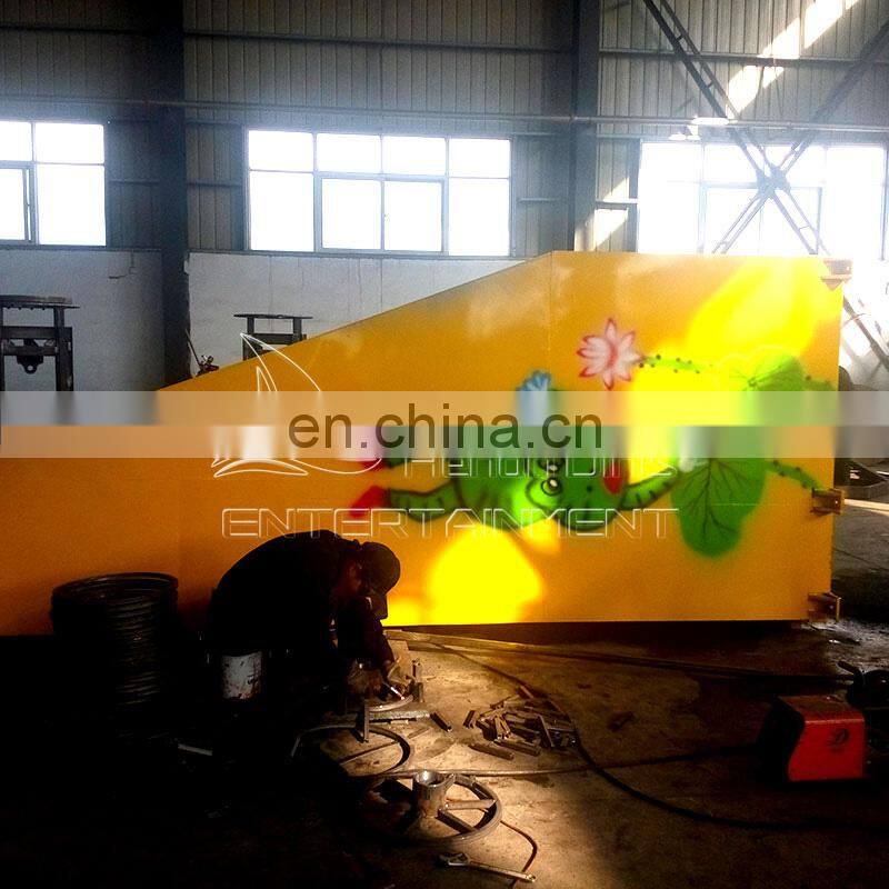 Outdoor hot sale cheap amusement park games up and down jumping frog ride frog hopper machine for sale