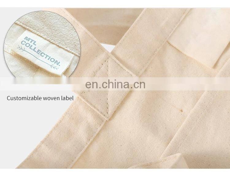 Custom Logo Printed Eco friendly canvas tote bag Cotton shopping bag for markets ecobag for vegetable Reusable mesh bag