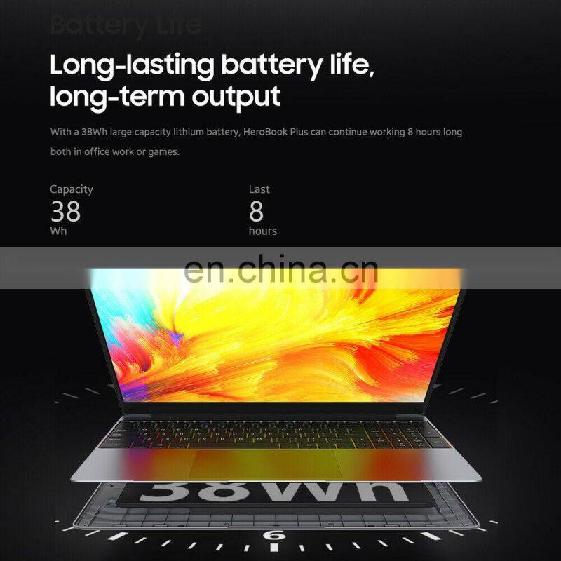 15.6 inch Win 10 CHUWI HeroBook Pro /HeroBook Plus 1920*1080 IPS Screen Dual core 8GB/12GB RAM 256GB SSD Laptop