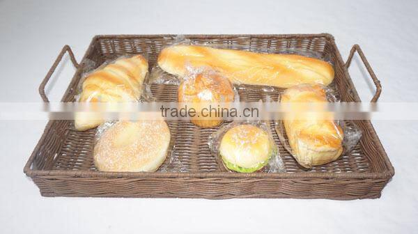 handmade rectangular wicker tray