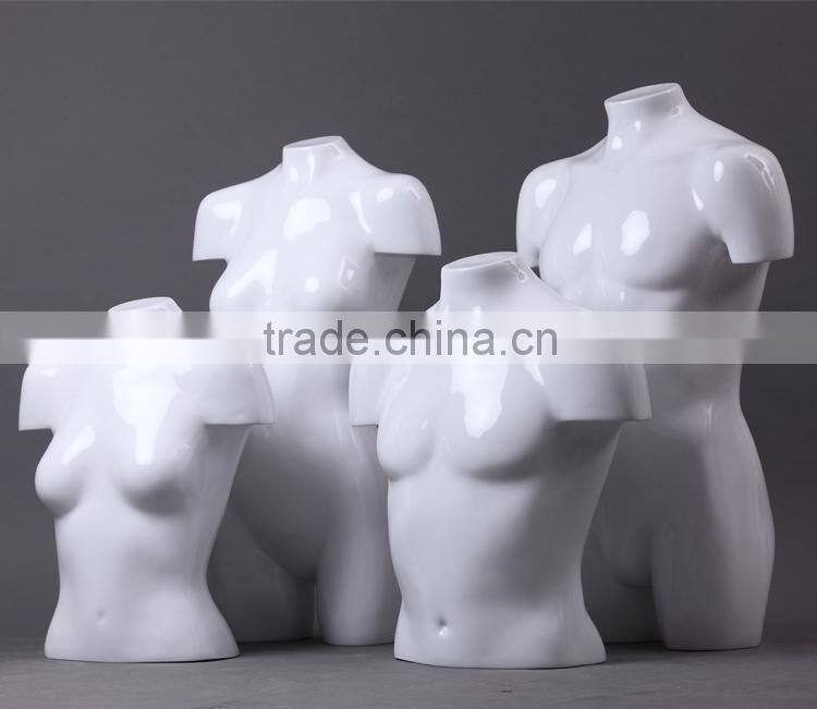 window display half body female torso mannequin