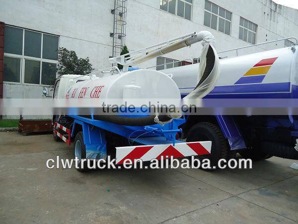Factory supply Dongfeng 4cbm dung sucking tanker truck