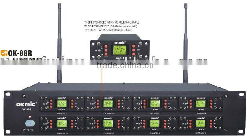 OK-88R UHF PLL 8 channels wireless microphone(wireless module)