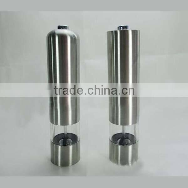 Supply high quality electric pepper grinder salt and pepper mills electric pepper mill 265g