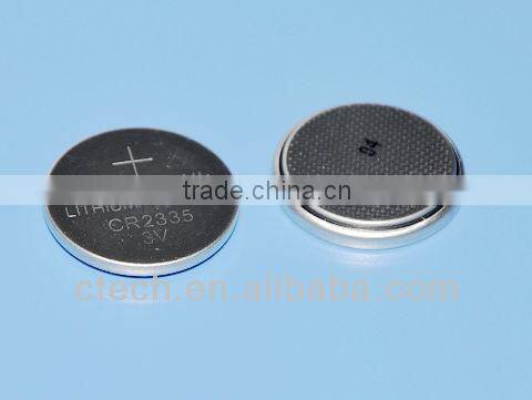 CR2335 lithium battery with pins/tabs