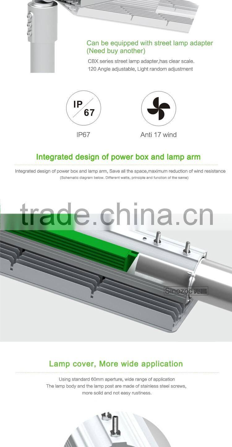 Sinozoc Hot sale waterproof Ip67 outdoor LED street light housing led garden light led road light LED highway lighting