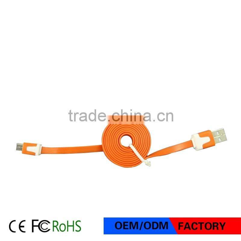 1m Flat Noodle Colorful Sync Data Charging Charger Adapter USB Cable for iPhone