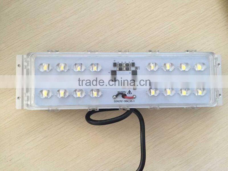 extrusion aluminum 70*140 lens led street light module 30w without driver