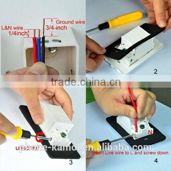 double US america Jingze universal electrical wall outlet usb wall plate/receptacle/outlet with usb output