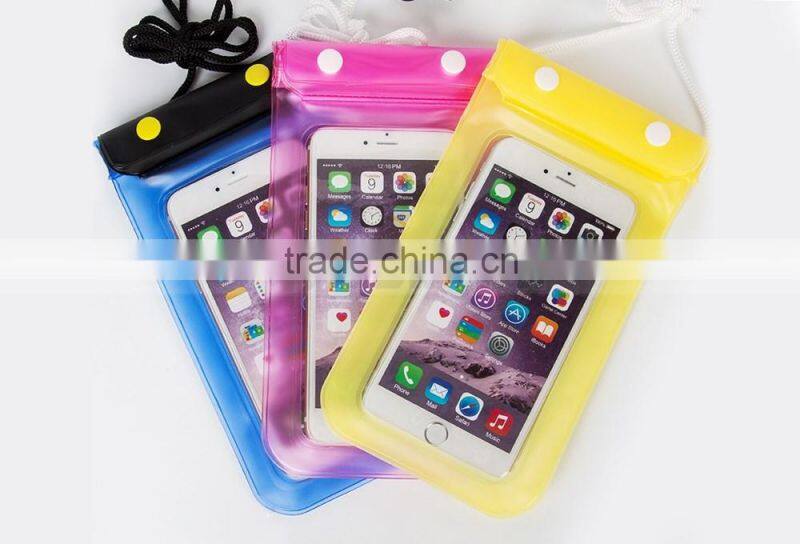 Waterproof Soft PVC Phone case,underwater photograph diving Pouch Dry bag For Apple iPhone 4 4s 5 5s 6 Plus For Samsung