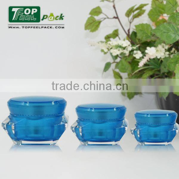 15g/30g/50g Acrylic Cream Jar Diamond Shape Acrylic Cream Jar