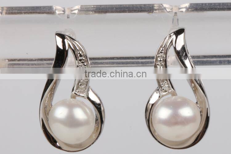 Wholesale new fashion latest style pearl earrings earring backs