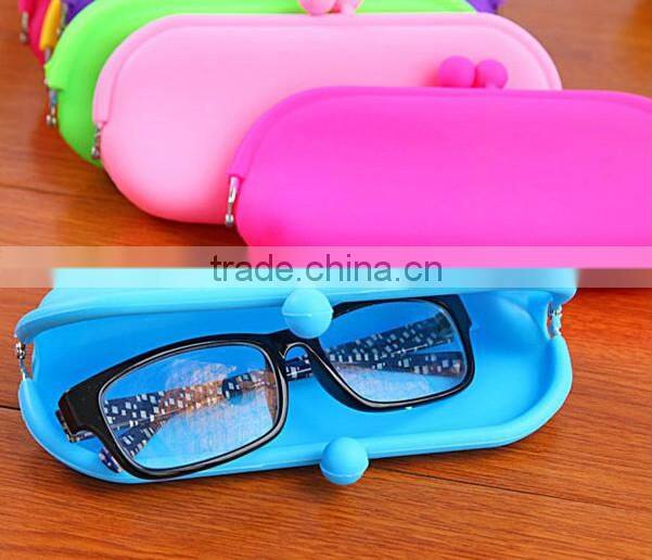 Custom Silicone rubber glasses case/foldable glasses case