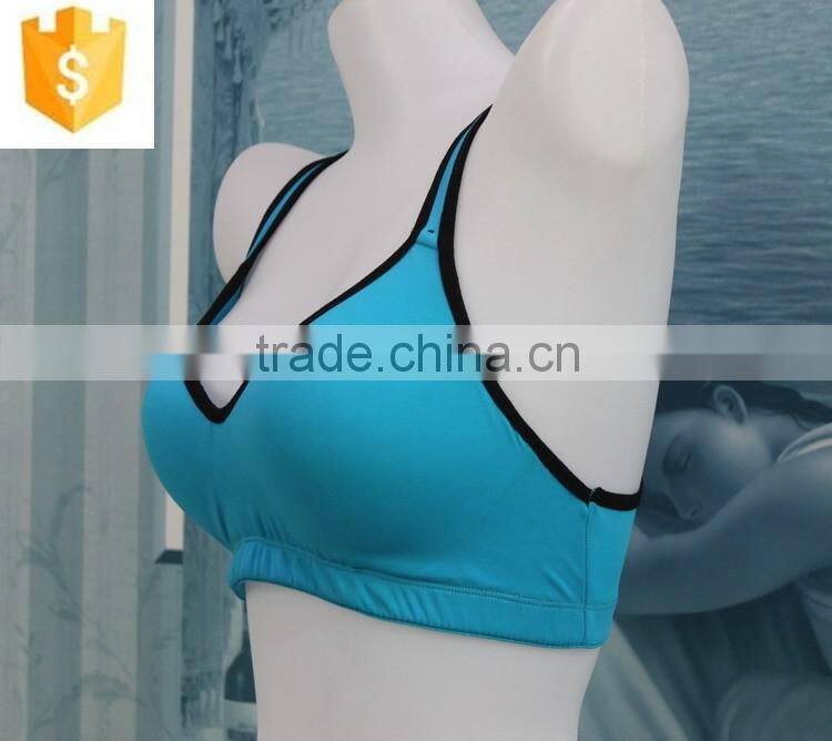 fashion comfortable and breathable sports bra, hot sell ladies sports bra with printed