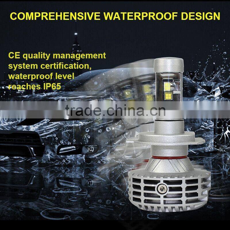 Newest G6 strong lifespan 50000 hours no fan all in one super bright h4 car led headlight china factory direct