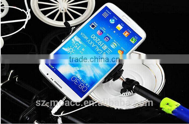 Without battery and bluetooth handheld wired selfie stick