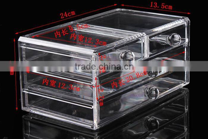 C82 ANPHY Large Drawer Makeup Box Clear Acrylic Accessory Storage Finding Box