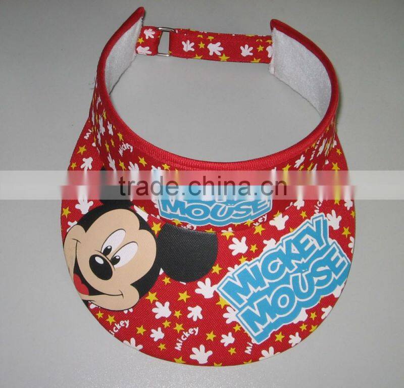 New design 100%polyester blank sun visor hats