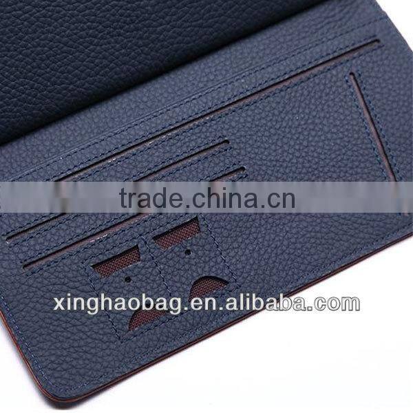 OEM your genuine cowhide leather travel wallet