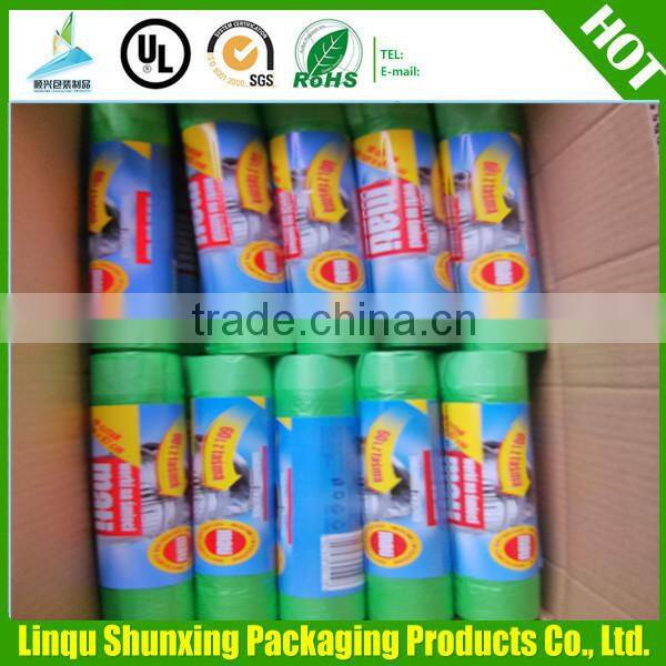 heavy duty black garbage bag / flat black garbage