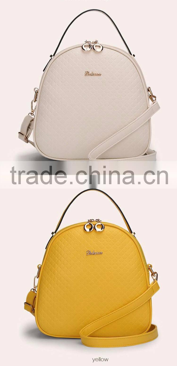 chain pattern fashion handbag new leisure girls PU shoulder backpack bag