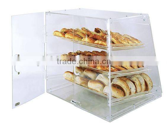 Acrylic Donut & Pastry Display Case - 3 Shelves - Rear Access - Bakery Cabinet