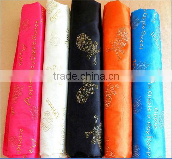 import custom design soft chinese digital print silk scarf