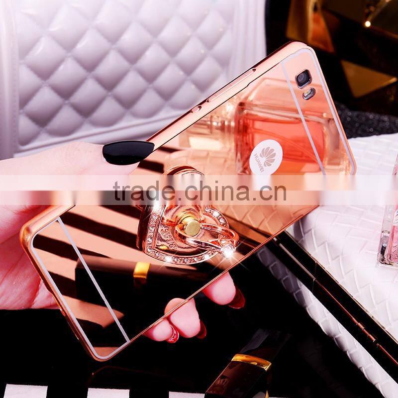New design metal mirror surface case for Huawei p8 lite