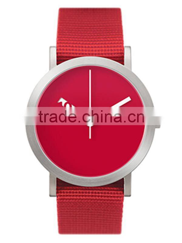 Stainless steel case nylon strap Japan quartz movement 3ATM water resistant nylon band watch