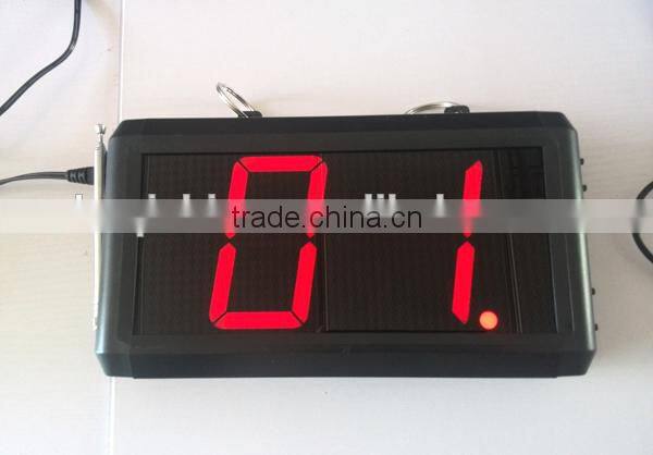Customer queue pager system numeric keypad with number monitor used in the hospital/clinic/restaurant