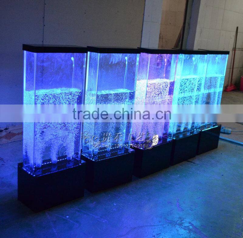 Acrylic water screen for home decoration,bubble wall water panel