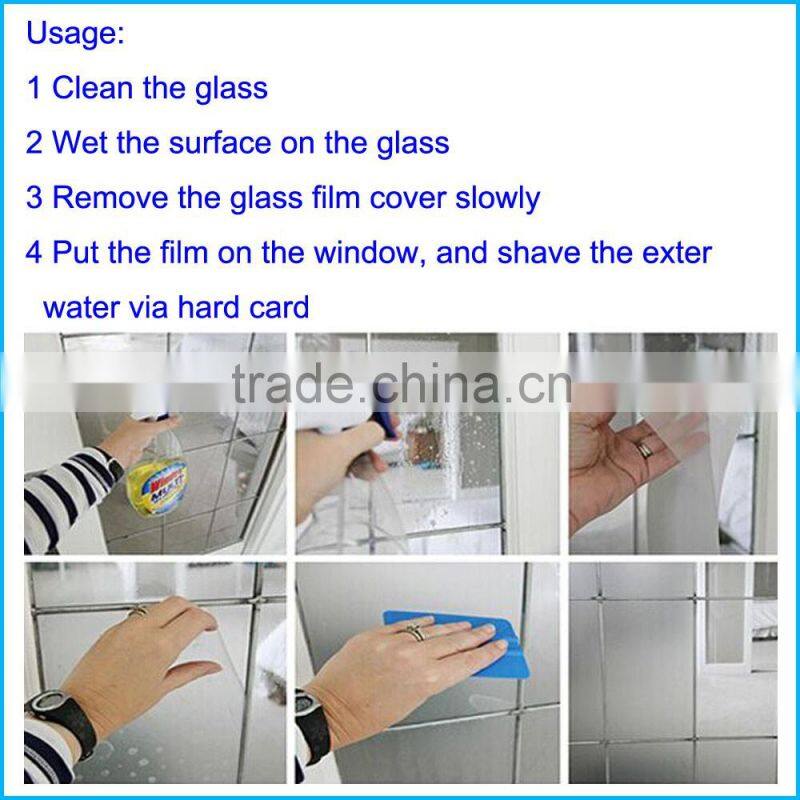 house design self adhesive pvc glass window film tools