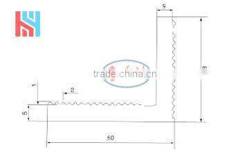 right angle aluminium terracotta fixing system accessories for curtain wall
