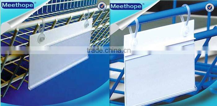 Paper Holder White Plastic Tag Holder with Flexible Rope