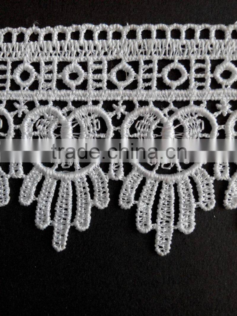 Wholesale African Chemical Lace Trim Model GHS195 With 6cm