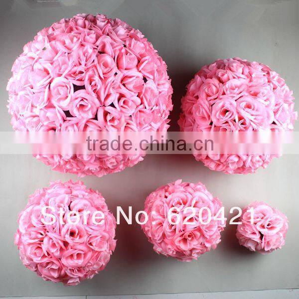 Artificial hot sale silk flower ball with decorative