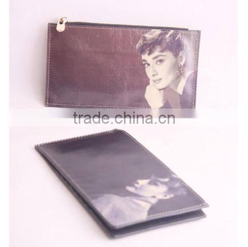 retro style noble wallet Audrey Hepburn print purse Marilyn Monroe classic purse