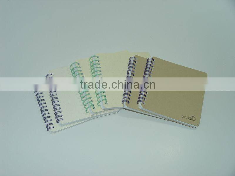 eco-friendly hardcover spiral notebook