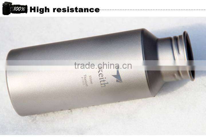Custom Outdoor Titanium Sports Drinking Water Bottle For Camping