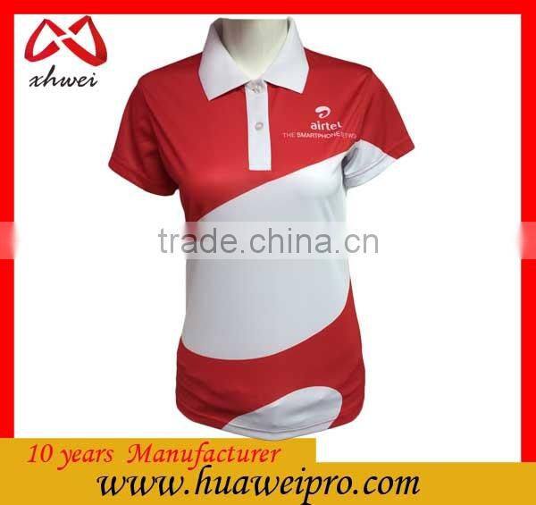 China factory oem High quality cotton/polyest print golf polo shirt and tee shirts