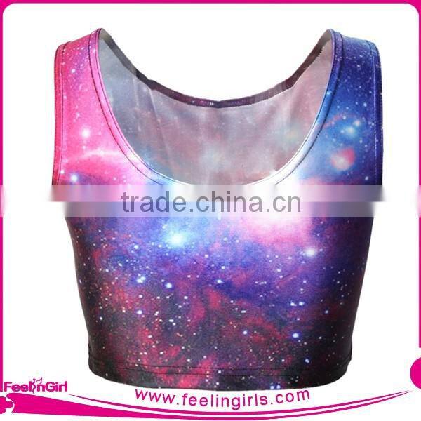 customized sport cheerleading uniform crop tops for girls
