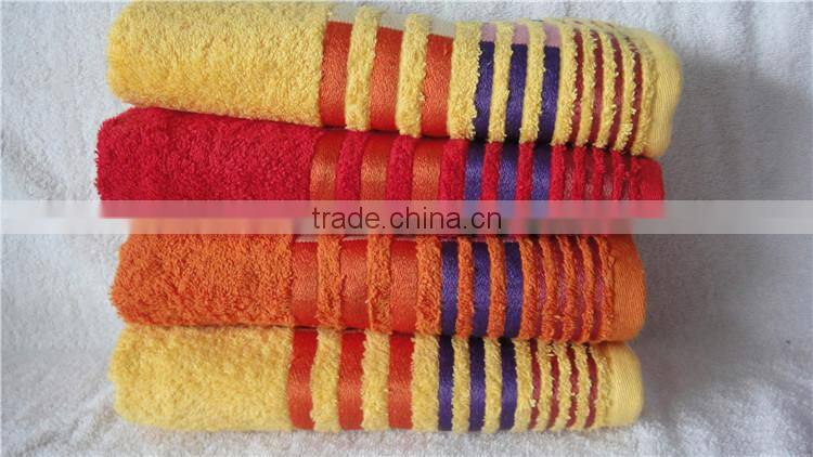 3 pieces 100% cotton gift sets of towels promotional beach towel SD-822