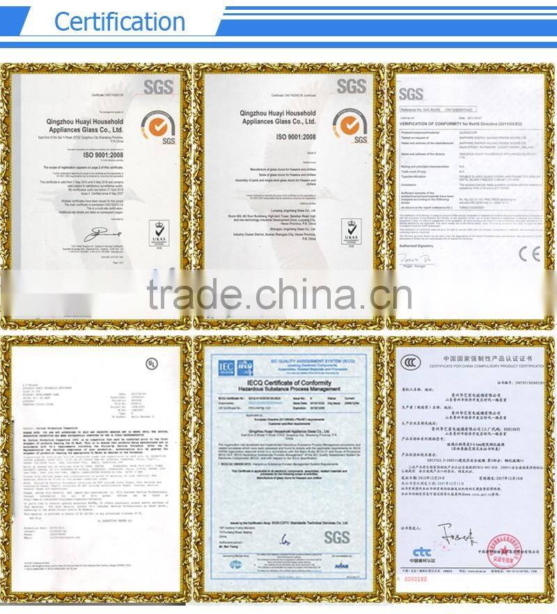 ECO friendly aluminum door frame low-e glass door for supermarket freezer