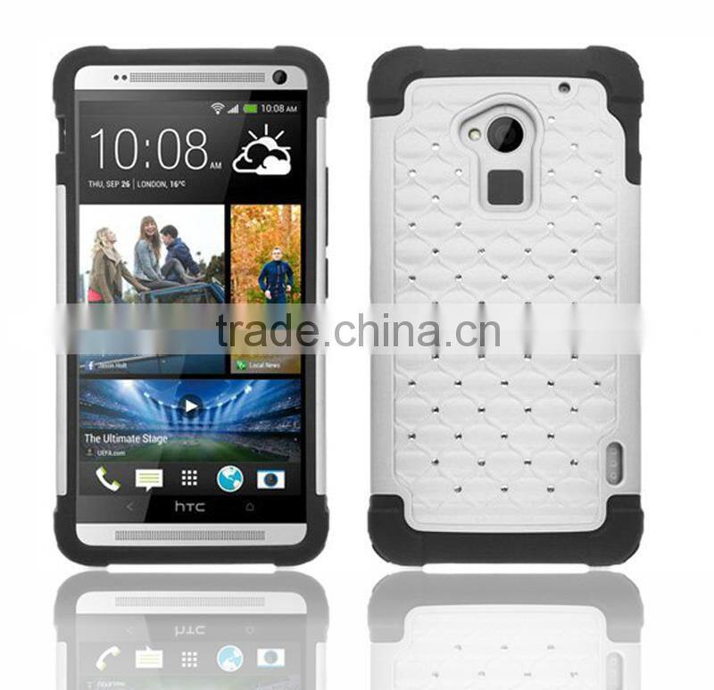 2015 New splendid Luxury Deluxe crystal Case for HTC One Max T6
