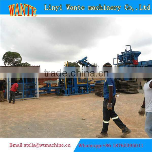 QT5-15 bulding brick mould vibrating table concrete machine