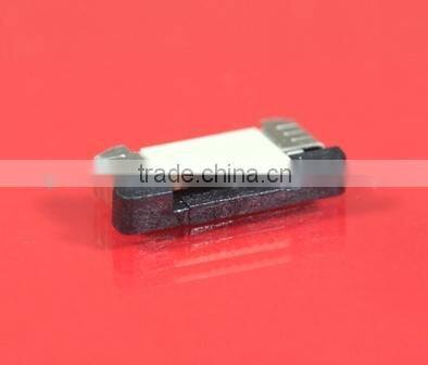 0.5 mm pitch FPC FFC Connector, Side Entry H=2.00 SMT ZIF Upper Contact SN Type
