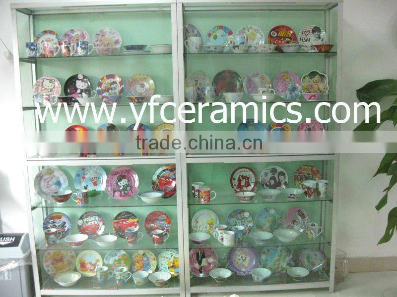 YF11003 ceramic mug with silicon lid